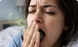 Image showing persistent bad breath despite cleaning