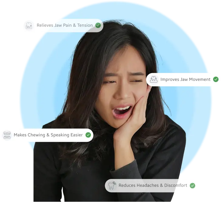 Patient having jaw pain and came for TMJ treatment at Power Smiles Dental, Jayanagar, Bangalore